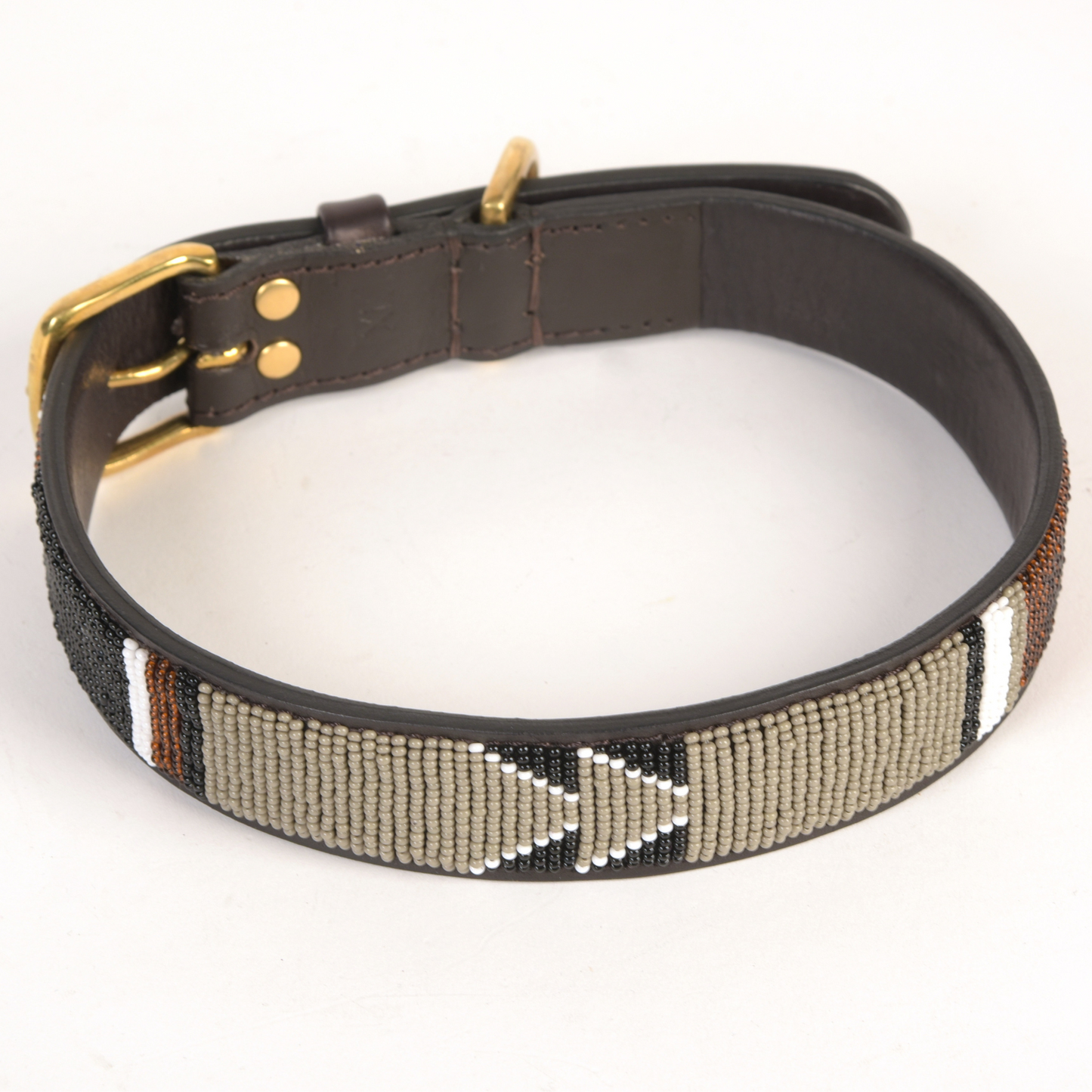 Small Maasai Hand Beaded Leather Dog Collars