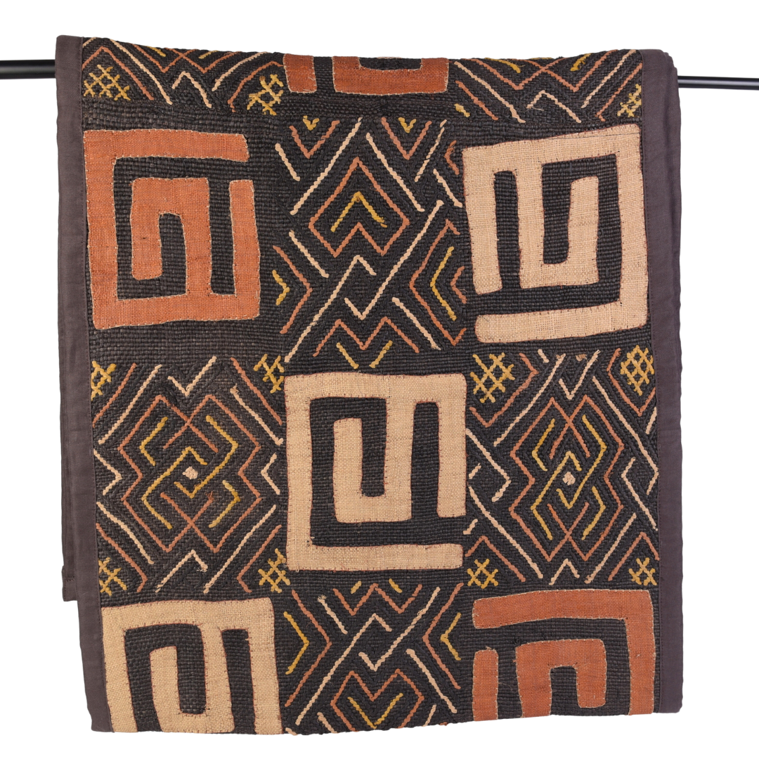 Authentic Congo Kuba Cloth Runner