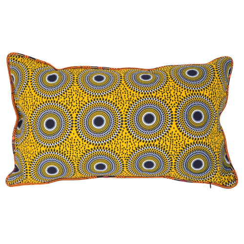 Kitenge 'African Print' Lumbar Accent Pillow 12"X20"
