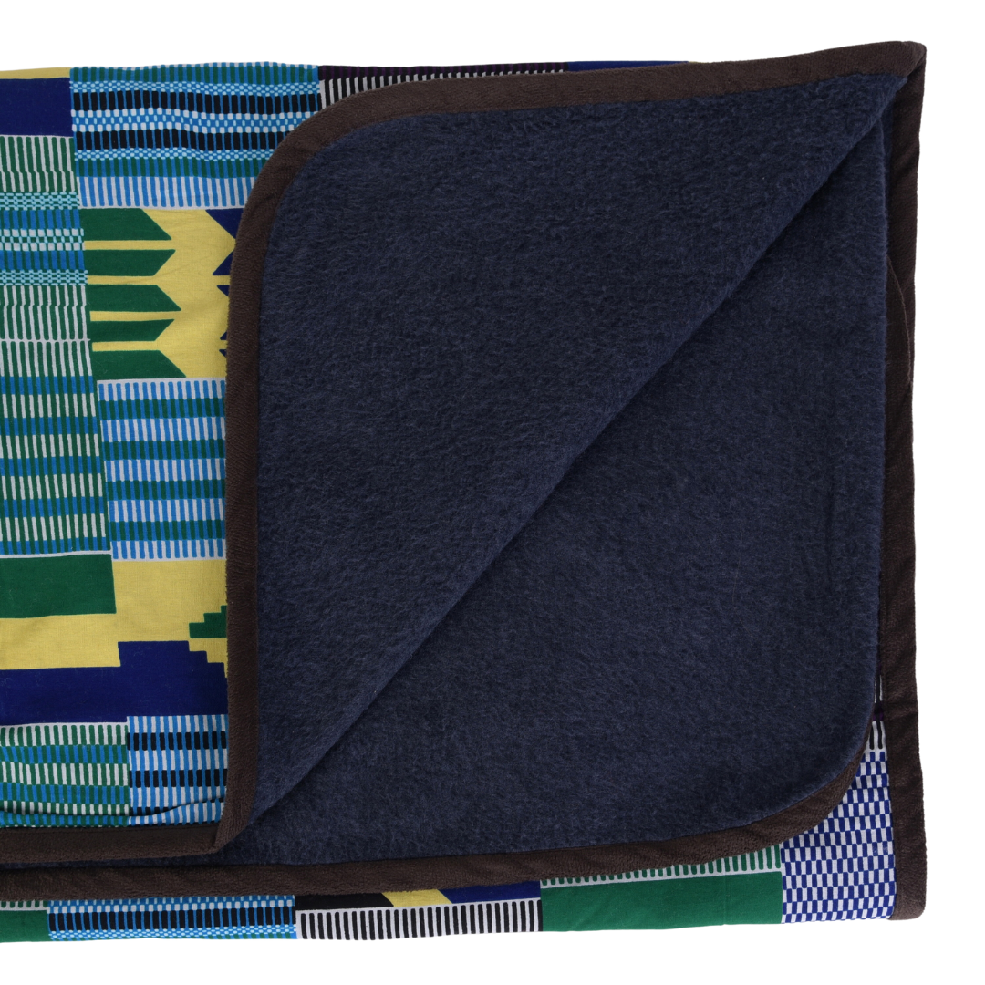 Kitenge 'African Print' Fleece-Lined Throw blankets