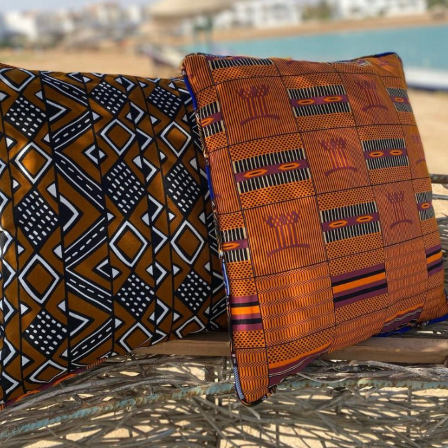 Kitenge 'African Print' Accent Pillow 18"X18"