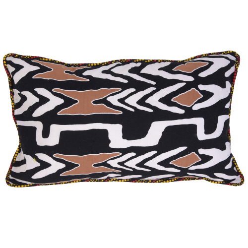 Kitenge 'African Print' Lumbar Accent Pillow 12"X20"